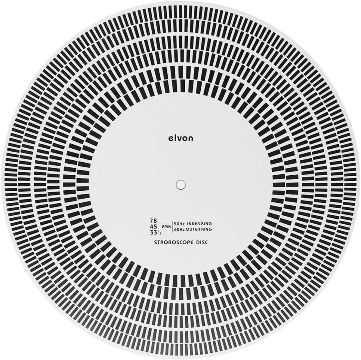 SnelShoppen - LP Turntable Phono Strobe Mat voor Snelheidsmeting 33.3 45 78 rpm, Hoge Precisie Kalibratie Mat voor Platenspelers