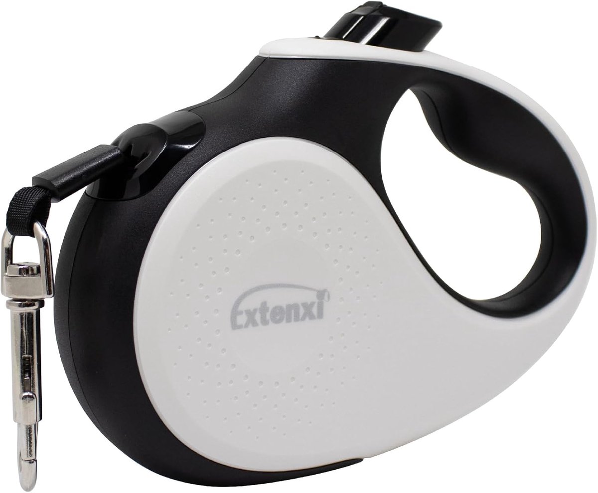 SnelShoppen - Retractable Hondenlijn 3m voor Honden tot 12 kg, Ergonomische Handgreep, Veilige en Robuuste Lijn in Blauw, Perfect voor Wandelen en Ont