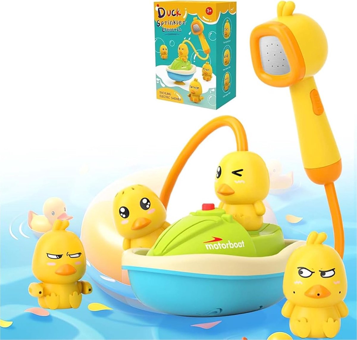 SnelShoppen - Elektrische Ducky Douchekop voor Badkuip - Geschikt voor 15 Jaar en Ouders - Perfect voor Ontspanning en Verfrissing - Ideaal voor Badde