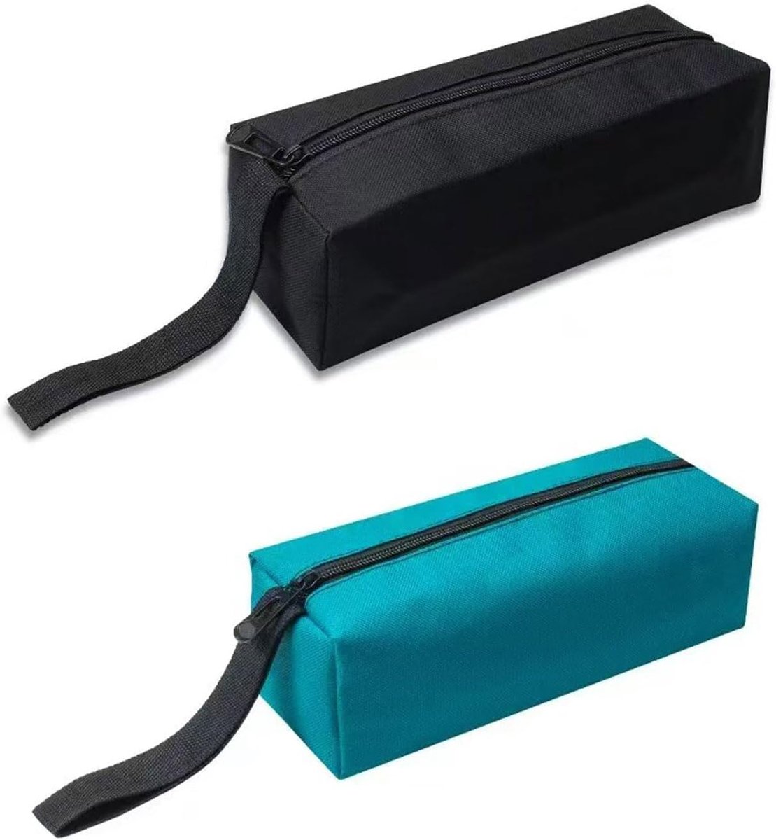 SnelShoppen - Set van 2 Kleine Waterdichte Gereedschapstassen van Canvas - Draagbare Opbergtas met Ritssluiting - Multifunctionele Gereedschapstas voo