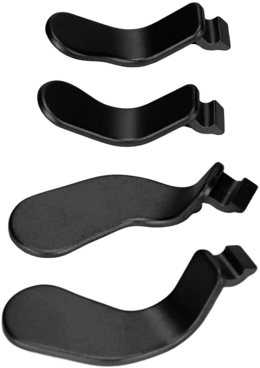 SnelShoppen - 4PCS Controller Paddles RVS Vervangonderdelen, Metalen Hair Trigger Locks voor Videogames Accessoires, Geschikt voor One Series 2 Model