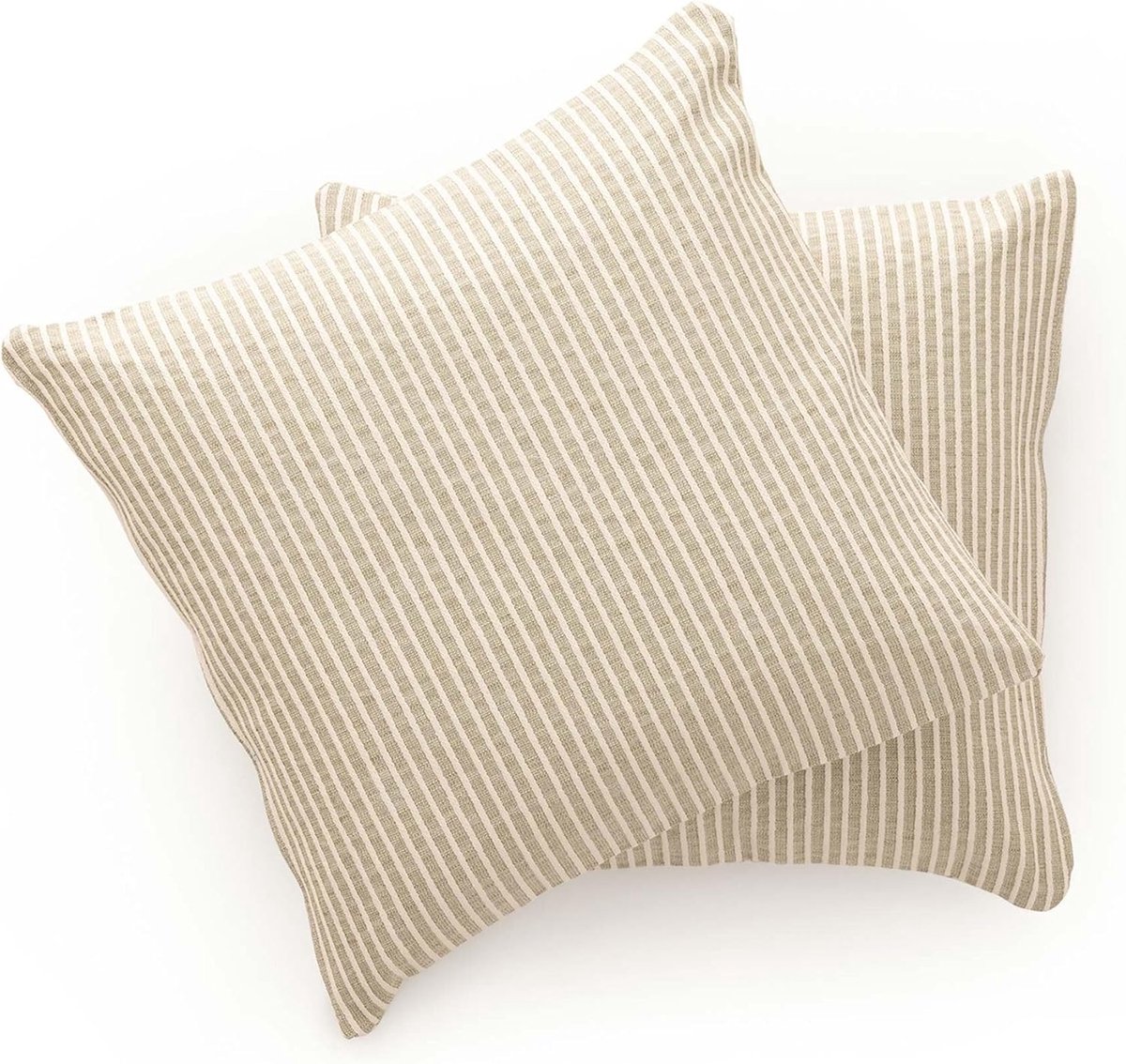 SnelShoppen - Set van 2 Bankkussens 45x45 cm - Decoratieve Kussenhoezen met Rits - Groen - Voor Binnen en Buiten - Duurzaam en Comfortabel