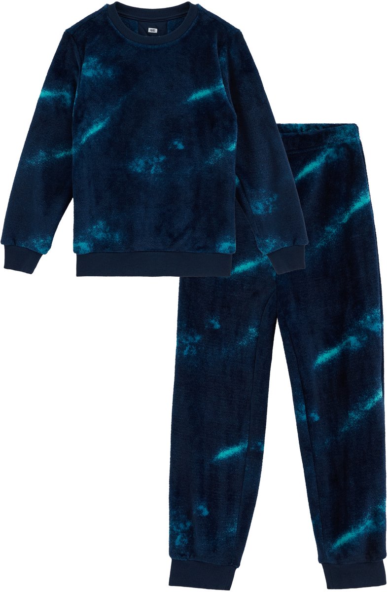WE Fashion Jongens fleece pyjama met print