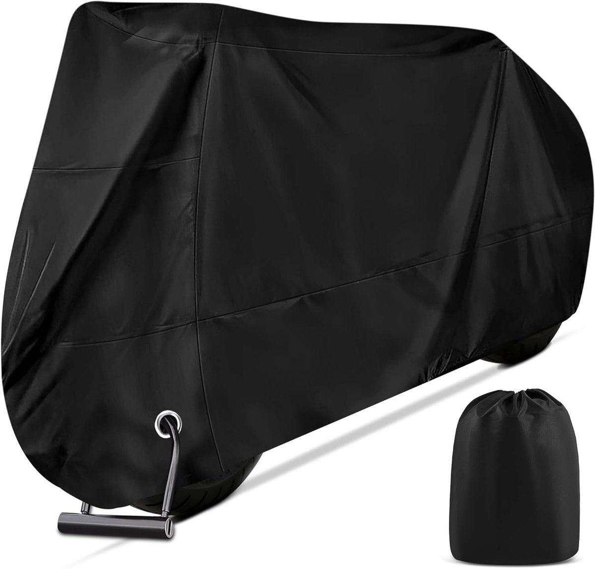 Waterdichte Motorhoes voor Buiten - 210D Tarpaulin, Geschikt voor Moped, Scooter en Enduro - Ideaal voor Motorbescherming en Garagegebruik 245x105x125cm