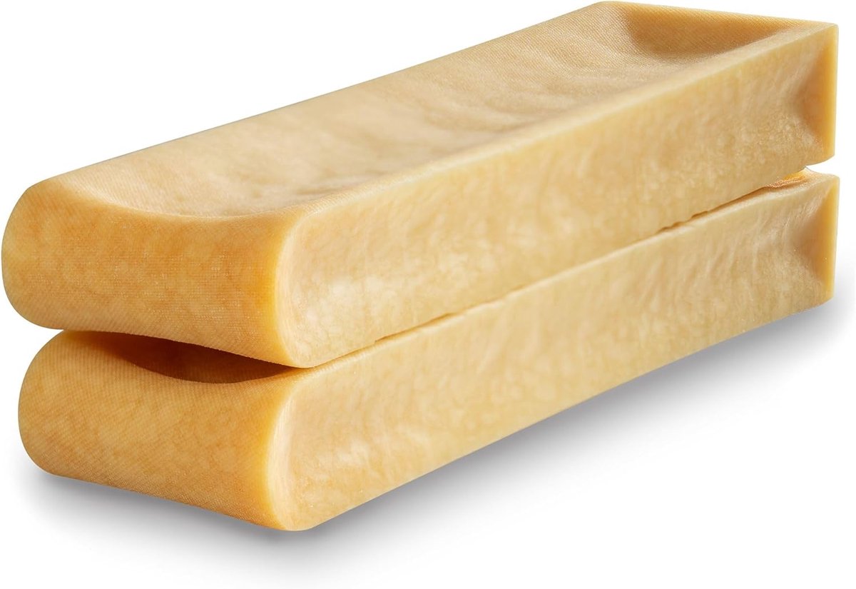 SnelShoppen - WOW BITES Premium Kauwsnacks voor Honden - Langdurige Natuurlijke Melk Kauwstaafjes met Kaassmaak - Super Groot (400 g, 2 Pack, XXL)