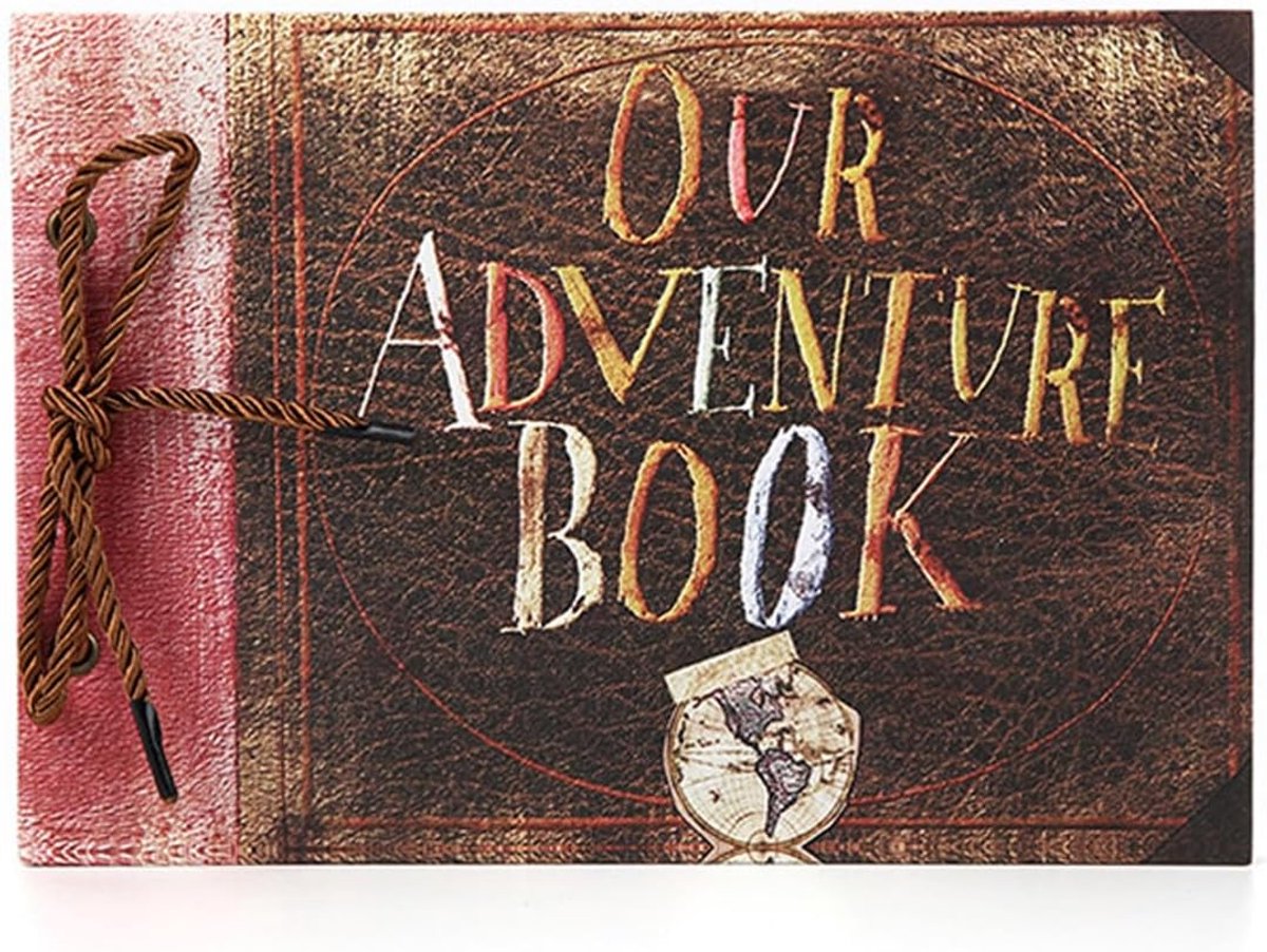 SnelShoppen - Our Adventure Book DIY Fotoalbum Retro Scrapbook voor Trouwen, Reizen, Verjaardagen - 30 Pagina's, Vintage Design - Perfect voor Herinne