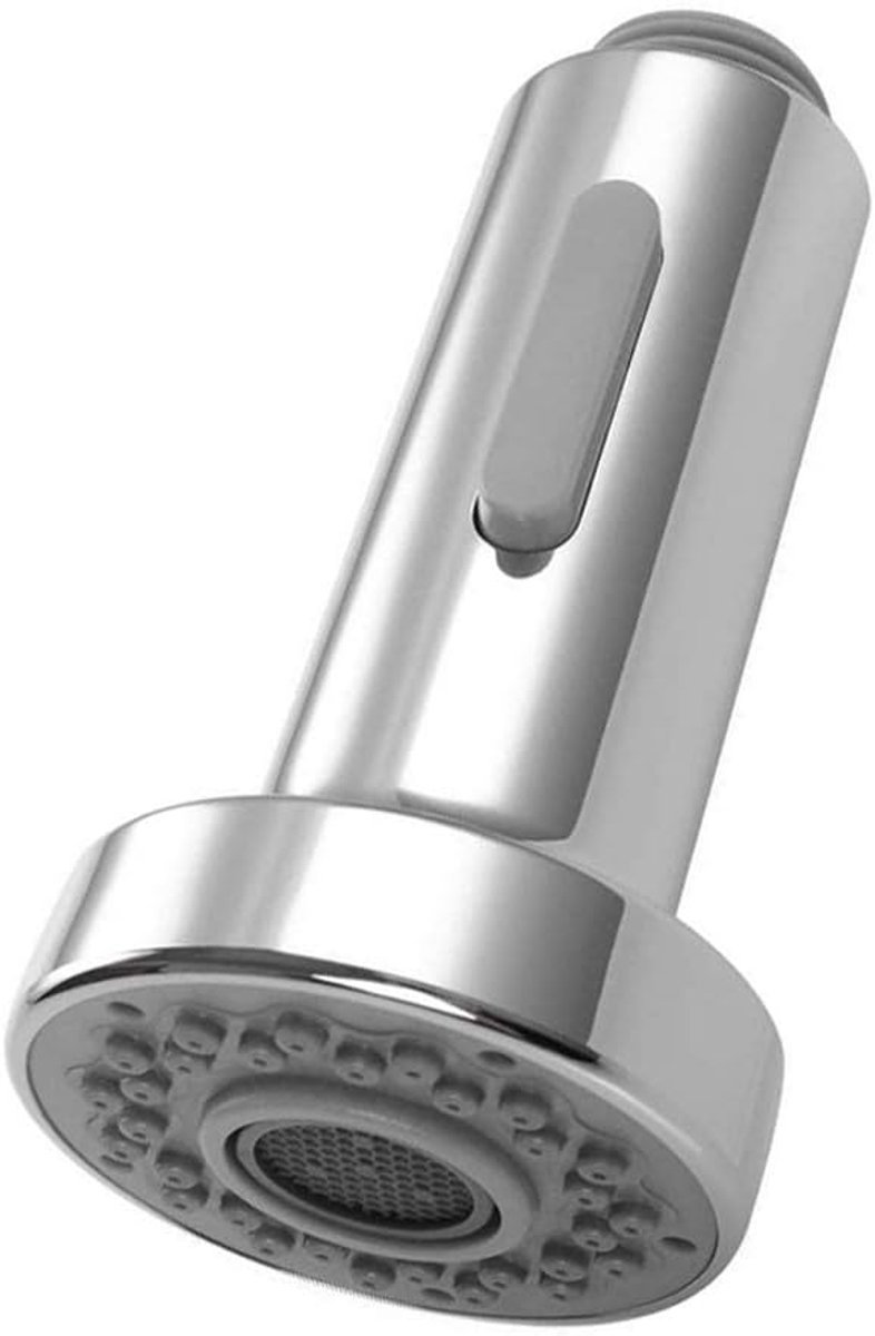 SnelShoppen - Handdouche voor Keukenkraan met 2 Spuitstanden, Vervangbare Doucheslang, Chroom Geplateerd, G1/2 Inch voor Retractable Mengkraan