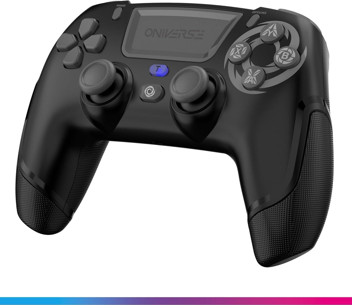 SnelShoppen - Draadloze Bluetooth Controller voor PS4, PC en Mobiel - Ergonomisch Design, Zwart, Voor Gaming en Entertainment