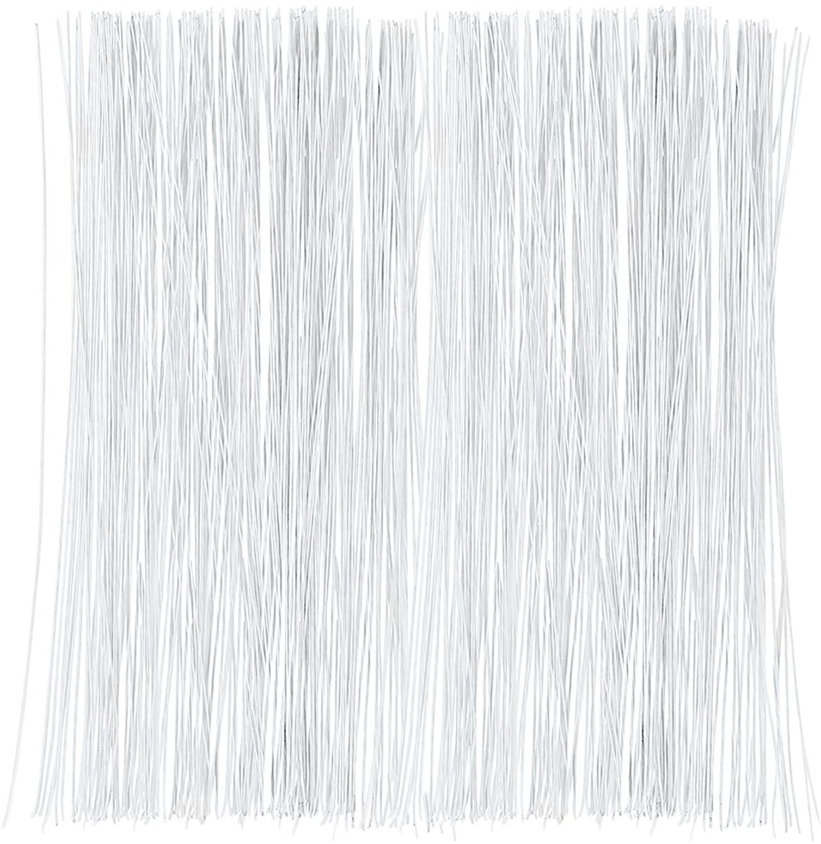 SnelShoppen - 100 Stuks Groene Bloem Draad - 0.5mm Sterke Kunstbloem Stelen - Flexibele Tuning Draad voor Creatief Knutselen en Decoratie - 40cm Lang