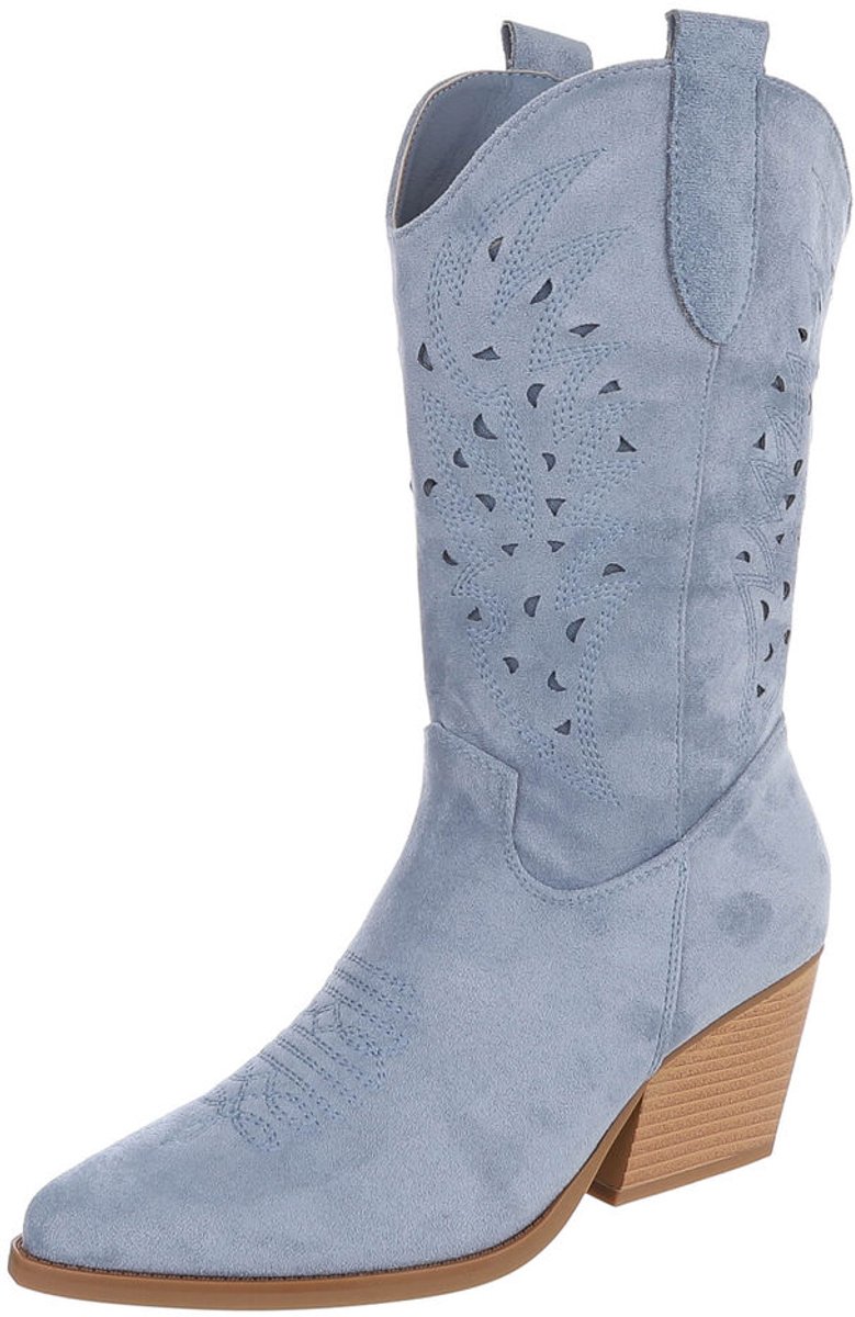 Cowboylaars - Hoge schacht en blokhak - Dames Mt:37