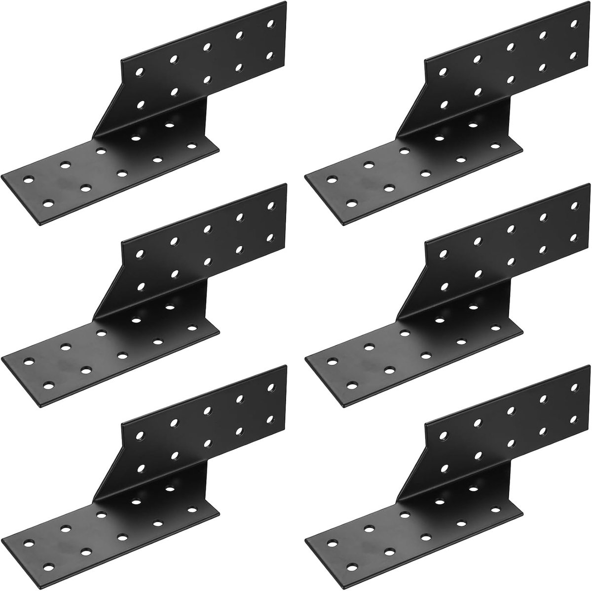 SnelShoppen - 6 Stuks Spider Anchors - Houten Verbinders voor Rechts en Links - Heavy Duty Hoekverbinders voor Constructie, Bruggen, en Raften - Corro
