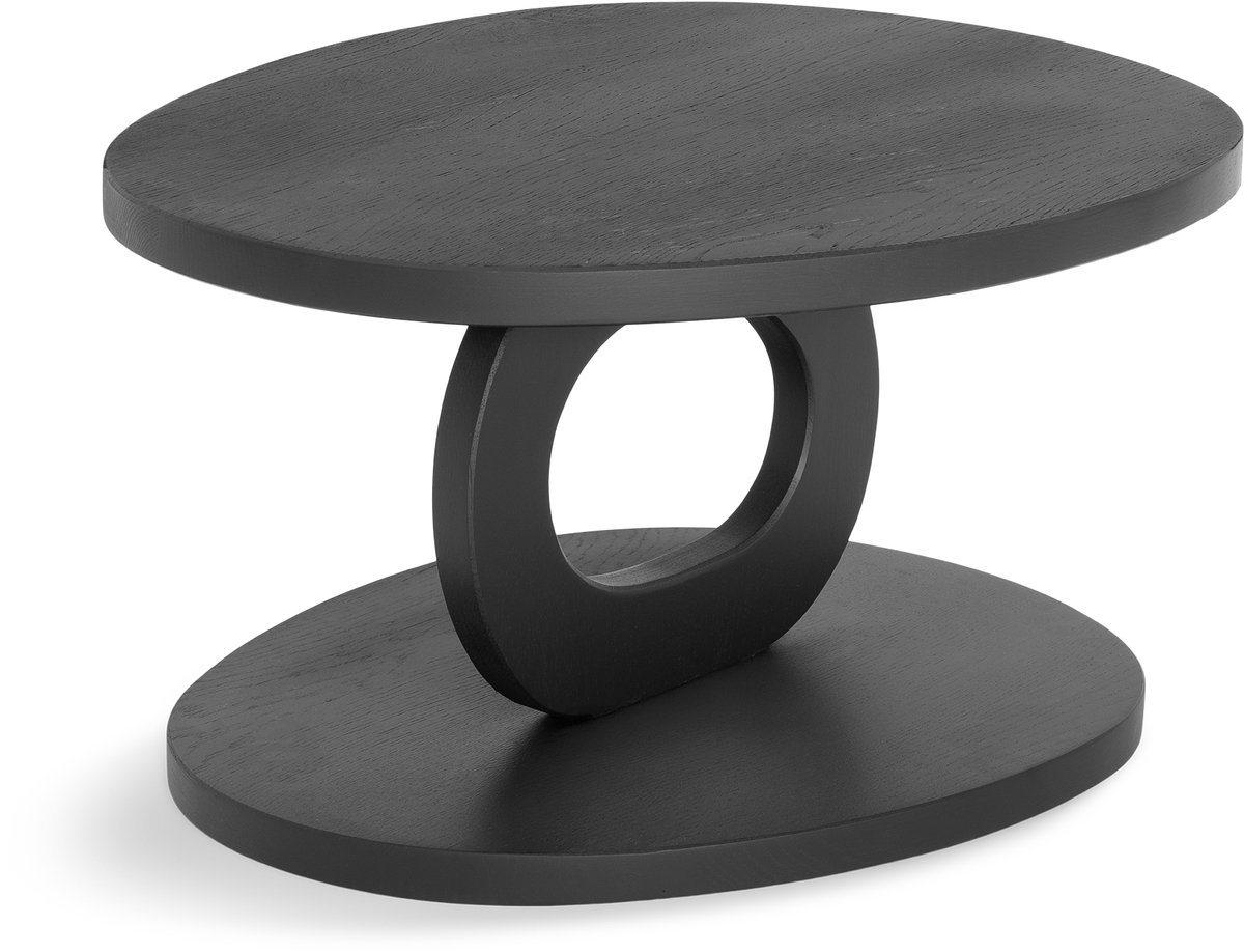 Spinder x Eva van de Ven - TONDA Salontafel - Massief Eikenhout - Mat Zwart
