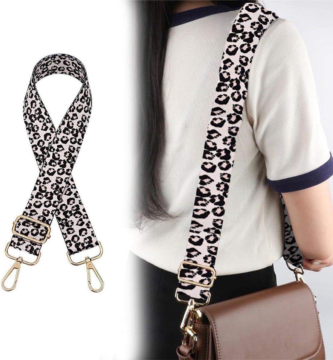 Verstelbare Schouderband Handtas met Karabijnhaak - Vervangende Schouderband voor Dames, Ideaal voor Crossbody Tassen en Handgemaakte Accessoires, 3.8 cm Breed
