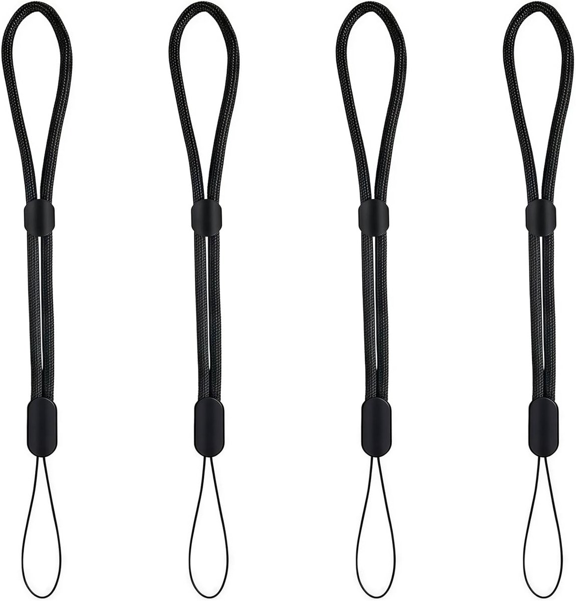 Verstelbare Paracord Polsbandjes voor Camera's, Mobiele Telefoons en Sleutels - 4 Stuks Duurzame Polsbanden voor Veilig Gebruik