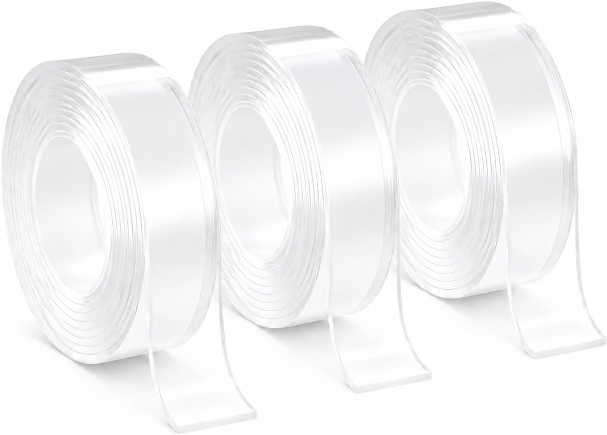Transparante zelfklevende randbescherming voor babybeveiliging, 3 stuks, 1 m x 3 cm, zachte hoek- en randbeschermers voor meubels, tafels en muren