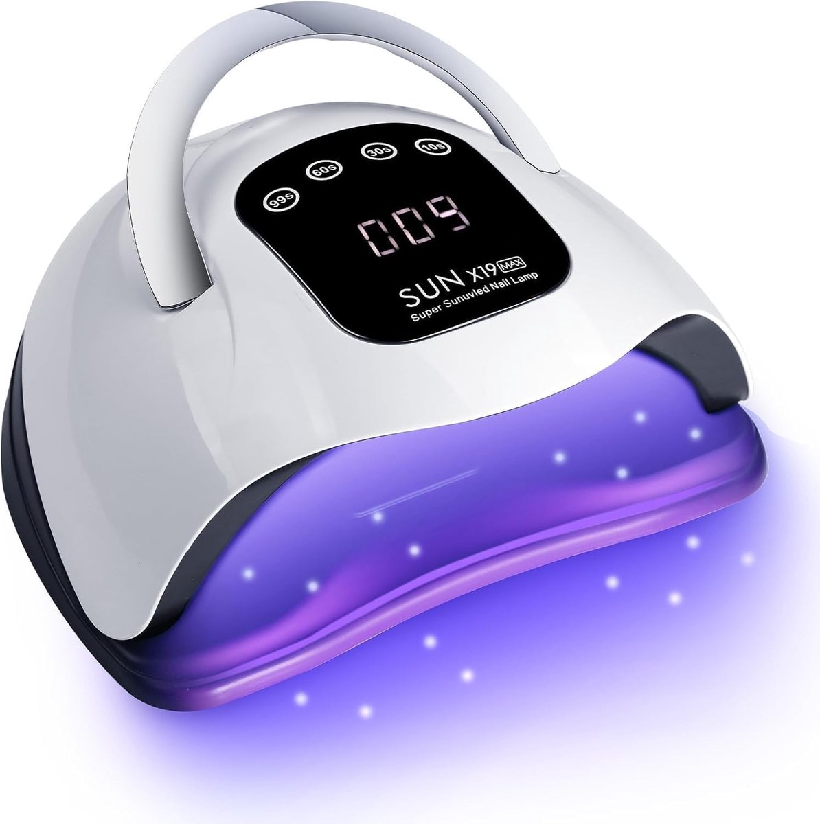 SnelShoppen - 320W UV LED Nail Lamp voor Gel Nagels met 72 Lamp Beads, Touch Screen, 4 Timers en Automatische Sensor - Ideaal voor Thuis Salon en Nage