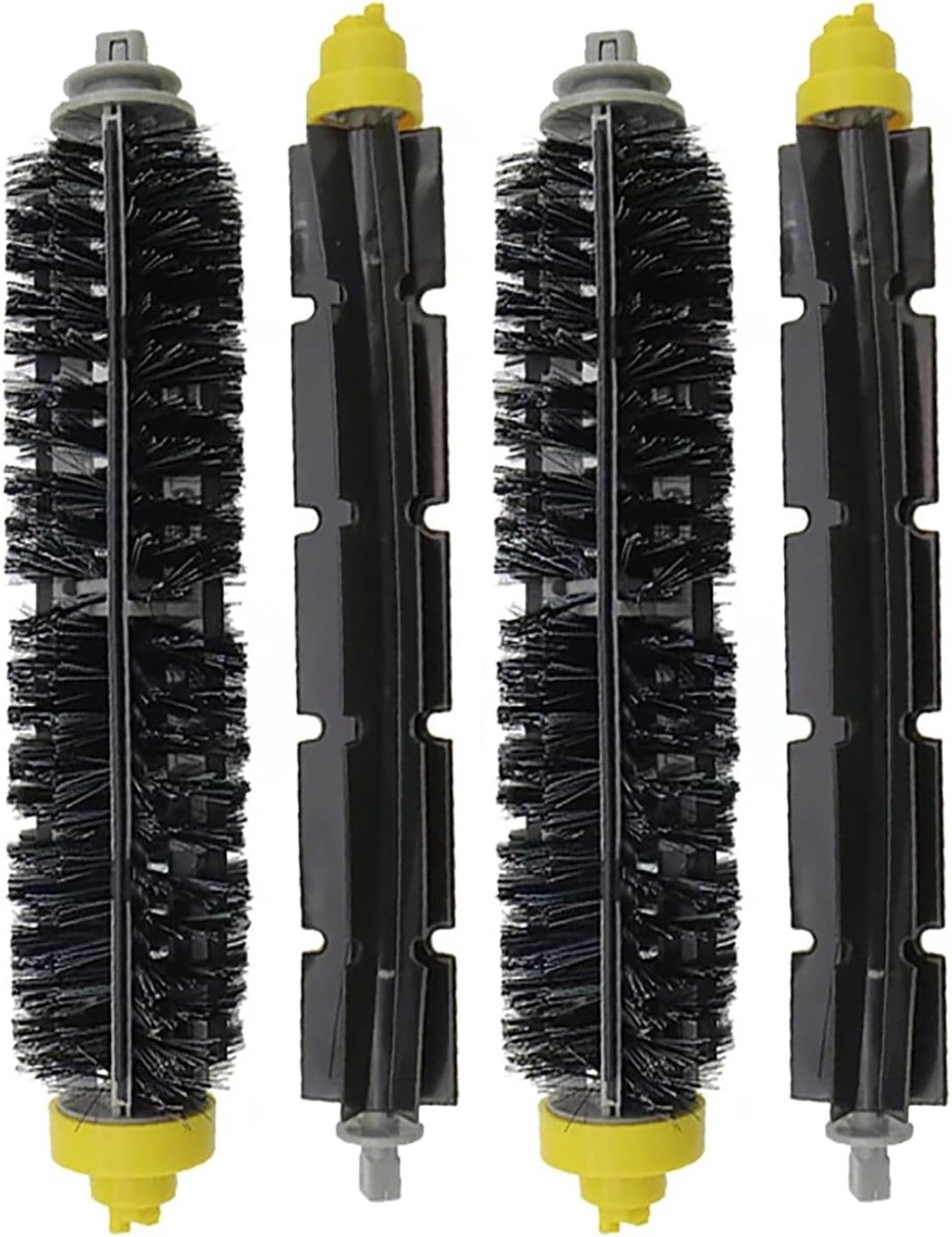 SnelShoppen - Vervangende Borstels voor Robotstofzuiger 600 500 Serie - 2 Stuks - Duurzaam PC Materiaal - Compatibel met Roomba 694 676 675 692 695 67