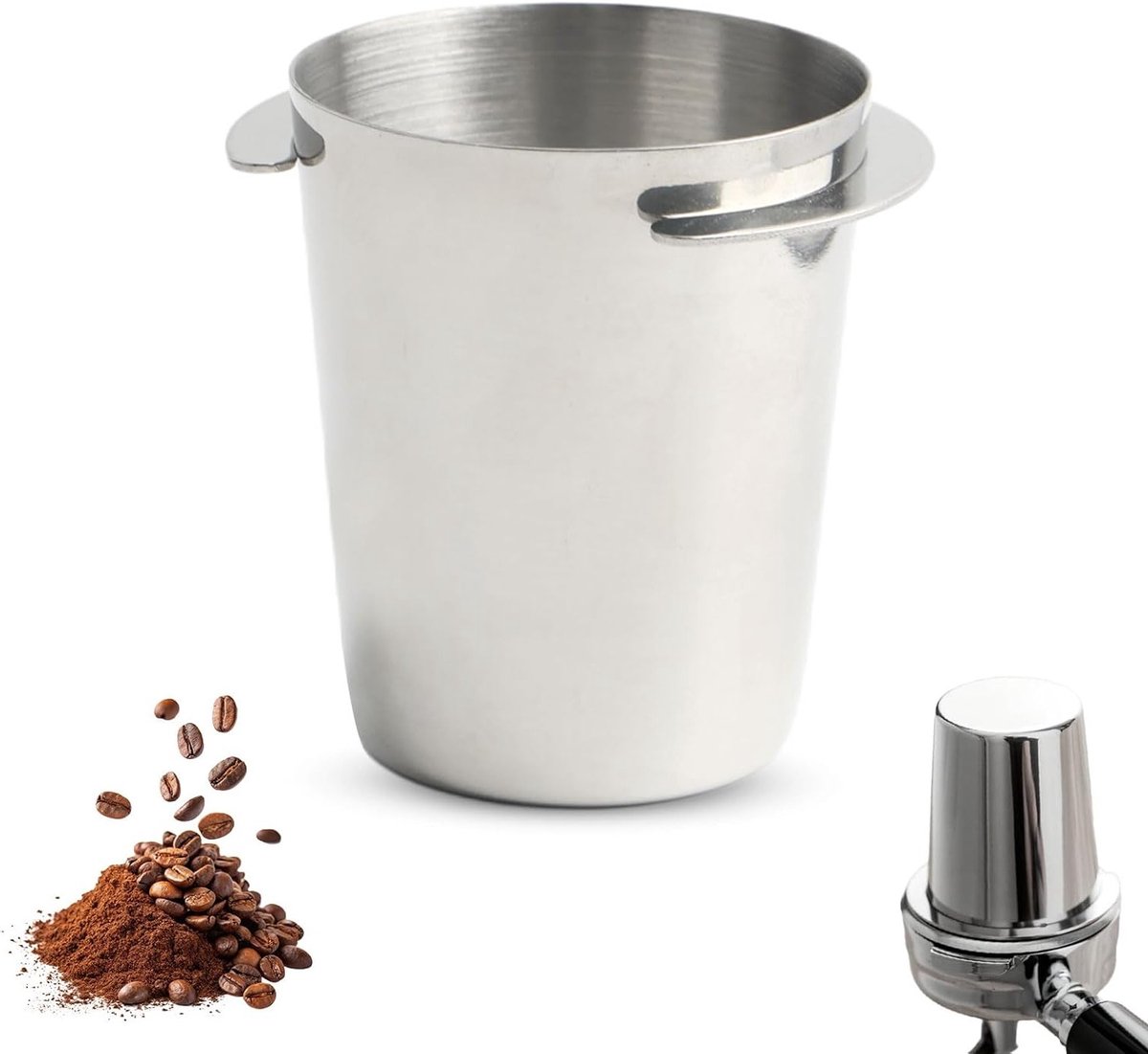 Roestvrijstalen doseerbeker 51 mm voor espressomachine barista-accessoires koffiedosering en zeefhouder ideaal voor perfecte espresso en koffiezetten