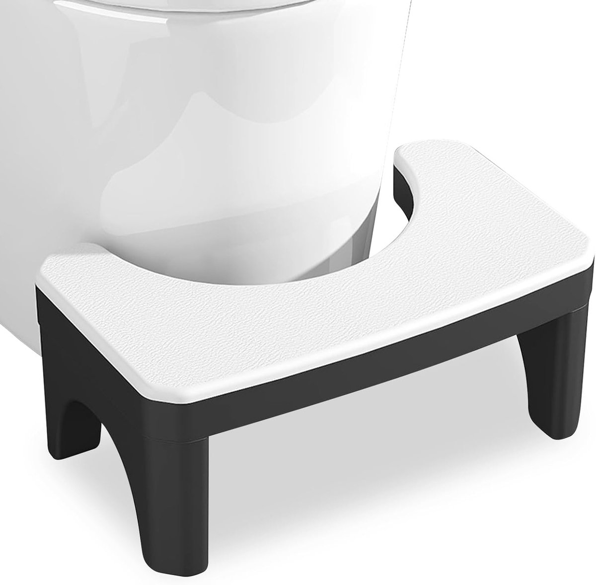 SnelShoppen - Toilet Stool Multifunctioneel, Stretchy, Compact en Praktisch, Anti-Clogging, Voor Thuisgebruik, Stabiel, Wit, PP Materiaal