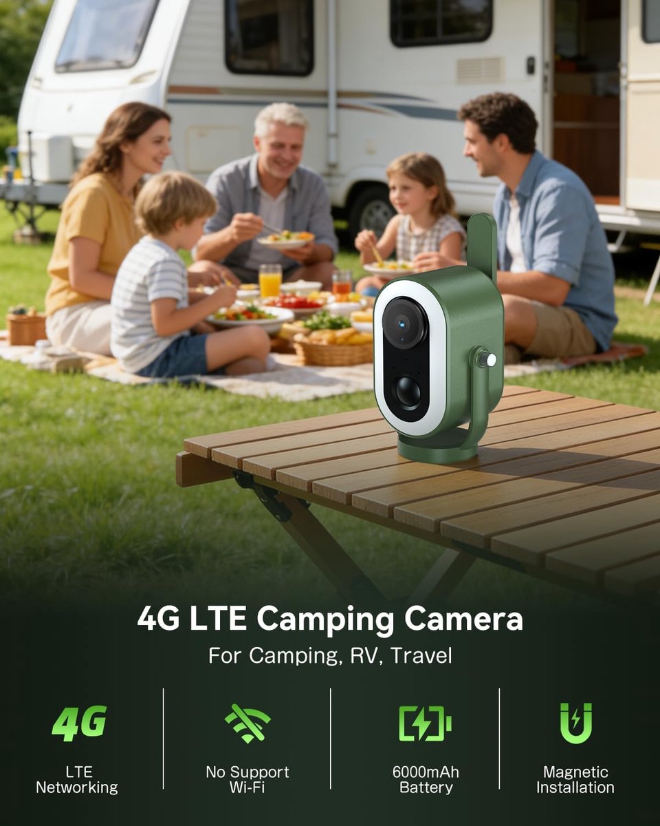 SnelShoppen - 4G Solar Wildlife Camera met SIM Kaart - Draadloze Beveiligingscamera voor Buiten, Perfect voor Camping, Jacht en Natuurobservatie