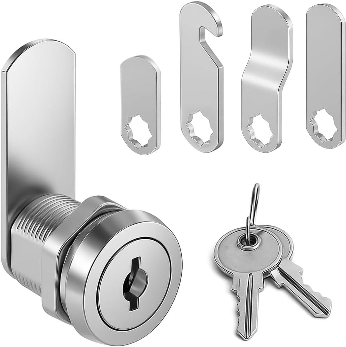 SnelShoppen - 20mm Beveiligingsbrievenbus Slot, Cam Lock voor Kast, Lade, Gereedschapskoffer met Sleutels, Roestvrij Staal, Water- en Oxidatiebestendi
