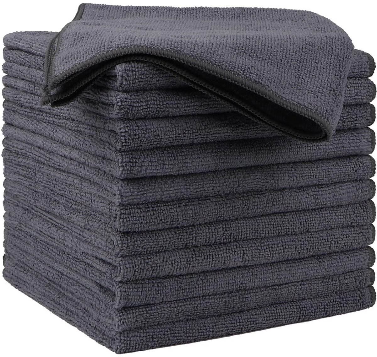 Dailygoods- Reinigingsdoeken 12 stuks - Premium Microvezel - Ultra Absorberend - Pluisvrij/Streepvrij - 40 x 40 cm - Voor Auto/Keuken/Raam - Autowasdoek