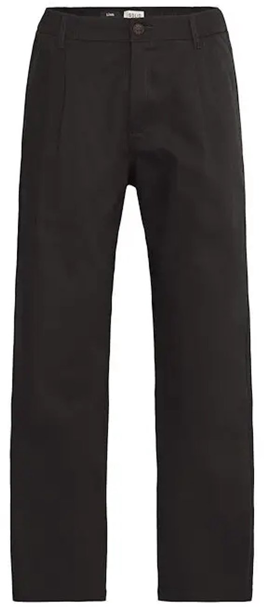 Plissé elastische broek Solid Liam