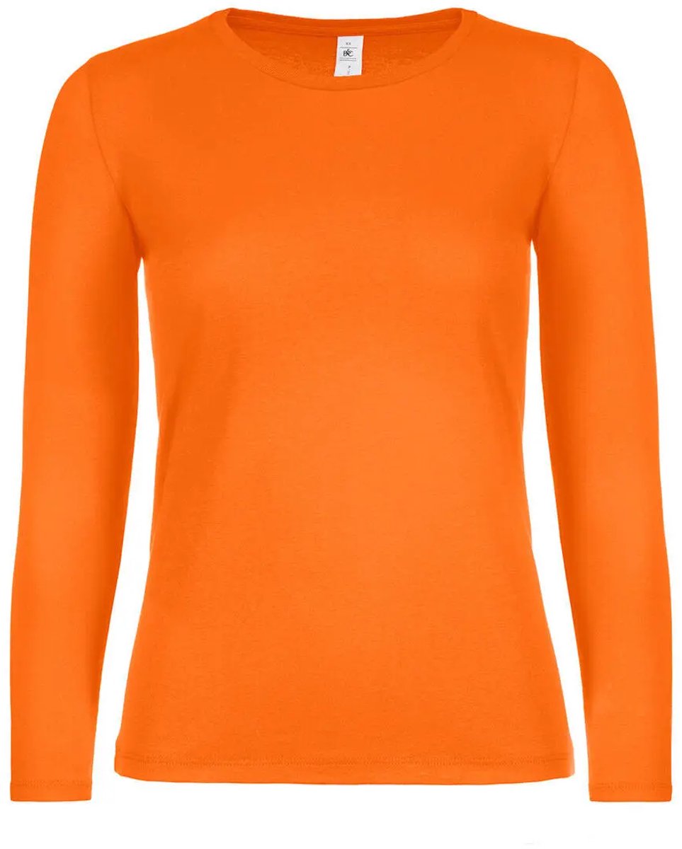 Dames-T-shirt met lange mouwen B&C E150