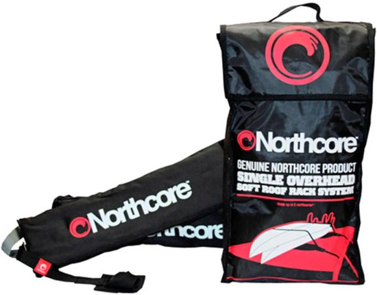 Northcore Single Overhead Soft Roof Rack - Dakdrager Surfboards voor Auto - Draagbaar