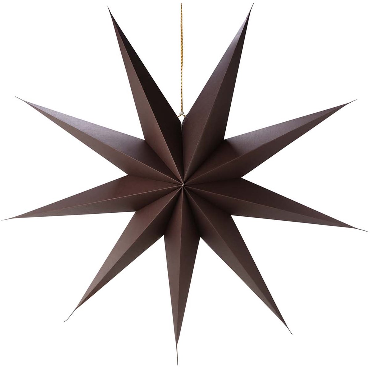 vtwonen - Kerstster - Papier - Donkerbruin - 110x24 cm