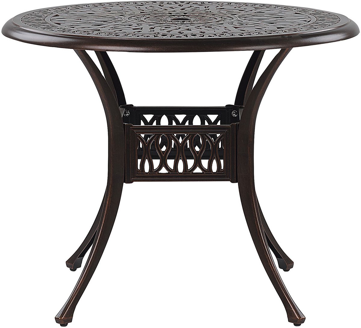 Beliani ANCONA - Tuintafel - bruin - Aluminium