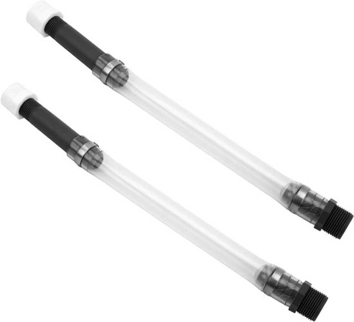2 Stuks Racing Brandstofkan Slang, 14 Inch Transparante Slang Adapter voor Brandstofcontainers, Vervangingsslang voor Racing Brandstofkannen en Brandstofflessen