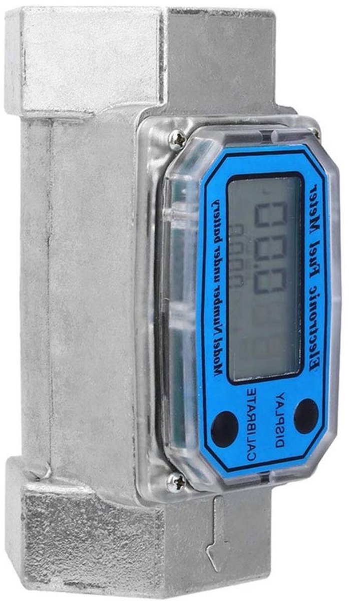 Digitale Turbine Flowmeter voor Mini Brandstofmeter met 15-120L per minuut, 1.5 Inch NPT Draad en Handmatige Regelklep voor Precisie en Efficiëntie