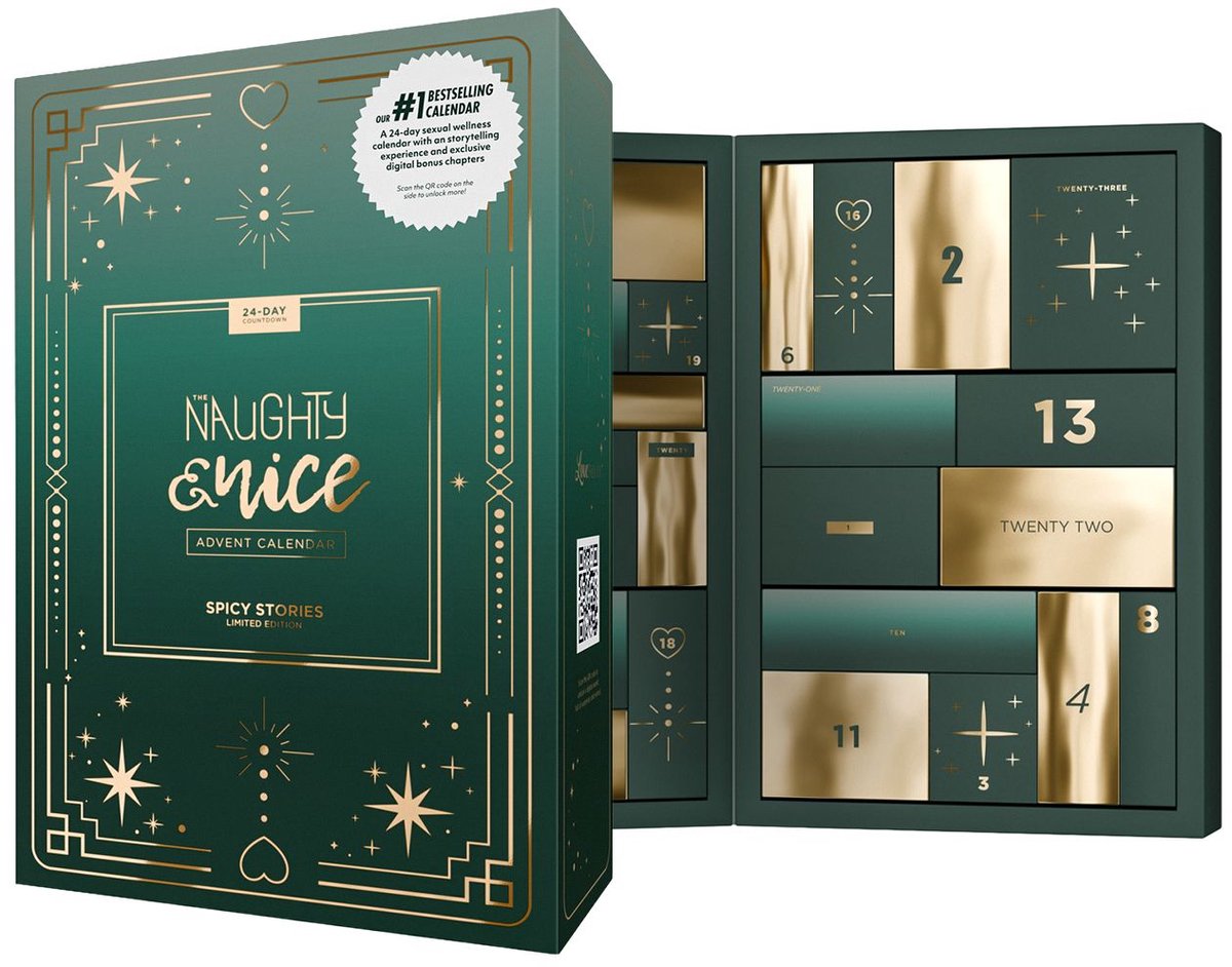 EasyToys x LoveBoxxx - Adventskalender 2026 - Naughty and Nice Advent Calendar - Spicy Stories - Musthave voor Koppels - Cadeau Man - Cadeau Vrouw - Giftset - Adventskalenders - Kerst - Kerstcadeau - T.W.V 500