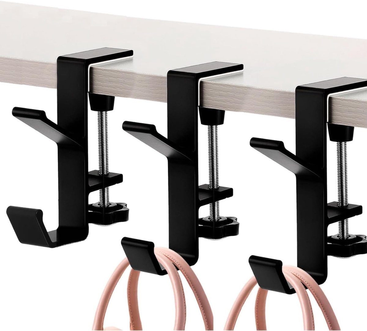 Bureau Mount Tas Houder Haak Klem - Draagbare Hoofdtelefoonhouder voor Rugzak, Bureau en Tafel, Ruimtebesparende Opbergoplossing voor Organisatie