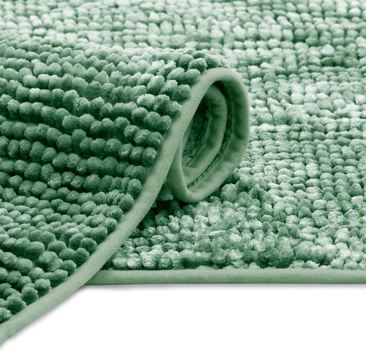 SnelShoppen - Badmat 50 x 70 cm Antislip Badmat Bati Groen - Comfortabele en Veilige Badmat voor Badkamer, Douche en Toilet - Hoge Kwaliteit en Duurza