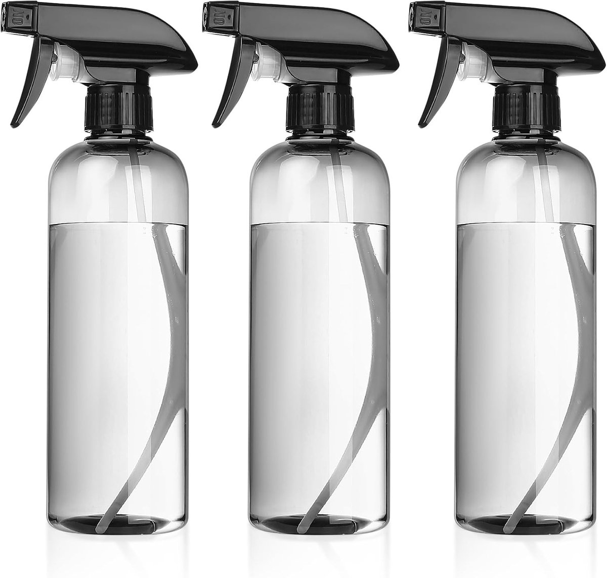 500ml Lege Sprayfles, Drukspuit voor Haarverzorging, Tattoo Water en Tuinieren, Transparante Verstuiver voor Schoonmaken en Vernevelen