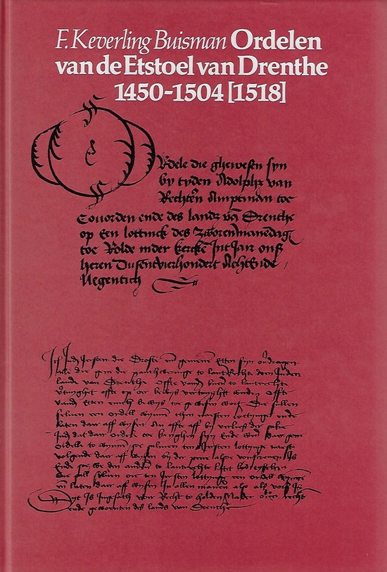 ORDELEN VAN DE ETSTOEL VAN DRENTHE 1450- - cover