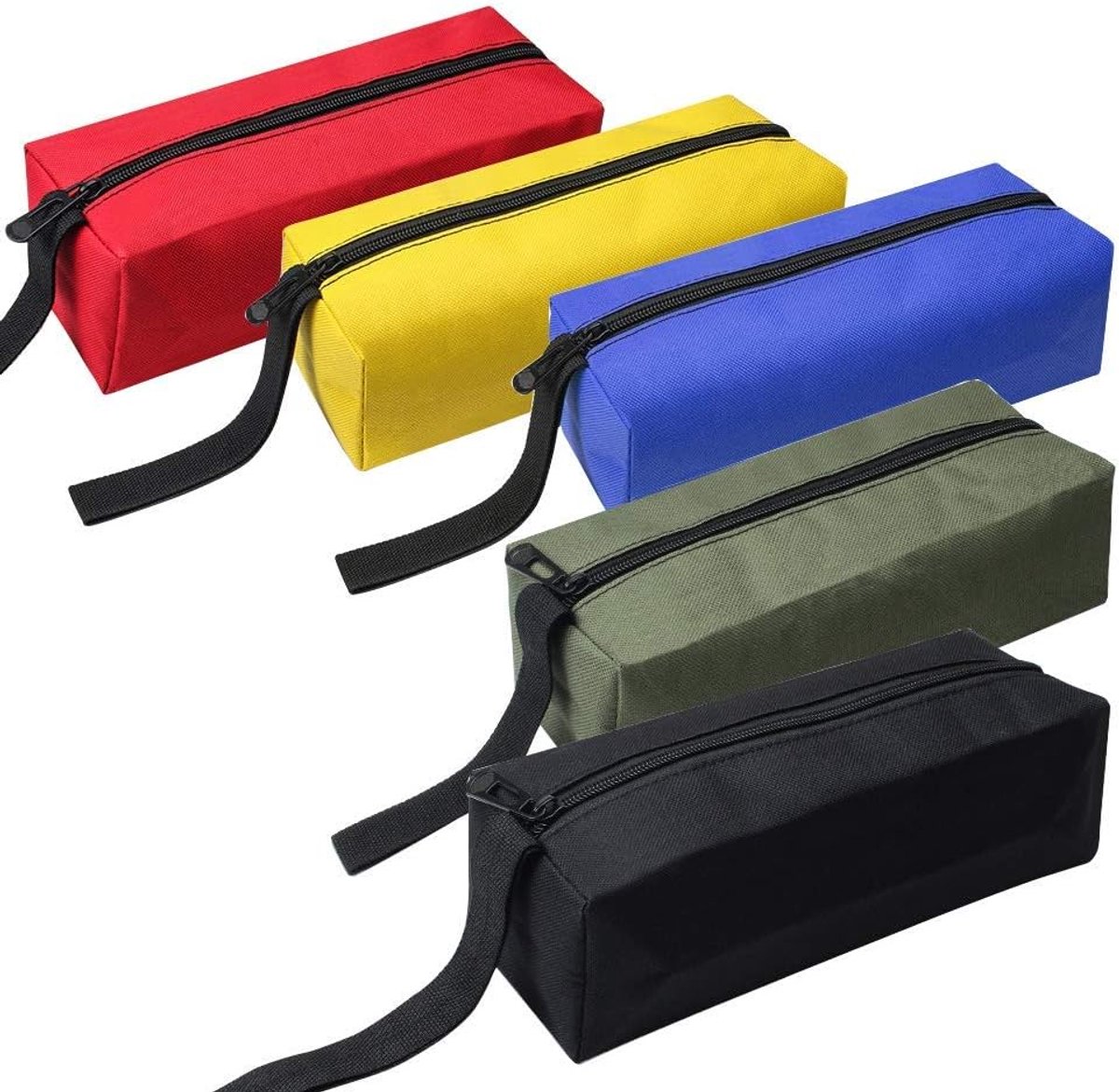 5 pack smaller tool bag/pencil pen pouch/tool Storage Organizer/tool pouch/waterproof Oxford canvas case/heavy duty - ShopVlot