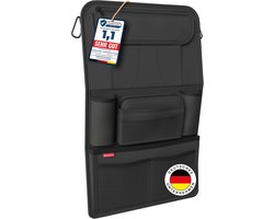 Stabiele autostoelorganizer - versterkte achterwand - levensmiddelen en tablet - extra etui - zaken en kinderen - Ontworpen in .
