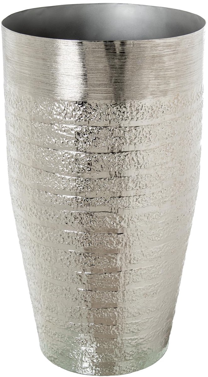SnelShoppen - Kruik van Verzilverd Aluminium - Elegante Waterkruik voor Decoratie, Camping, Feest en Keuken - 1 Liter - Tijdloos Design - Silver