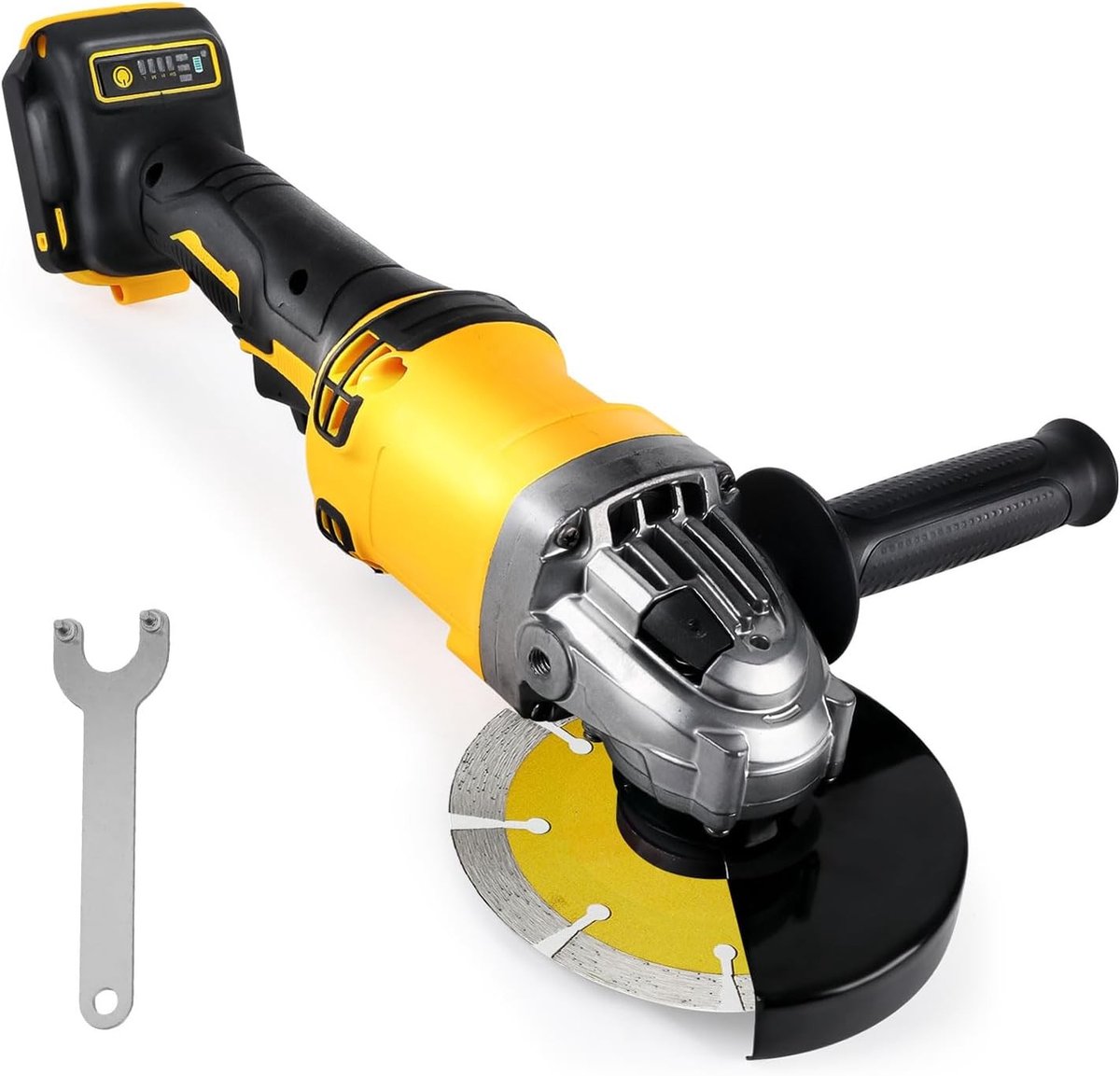 Draadloze Haakse Slijper 125 mm 10.000 rpm - Elektrisch Snijgereedschap met Borstelloze Motor voor Hout, Kunststof en Metaal Bewerking