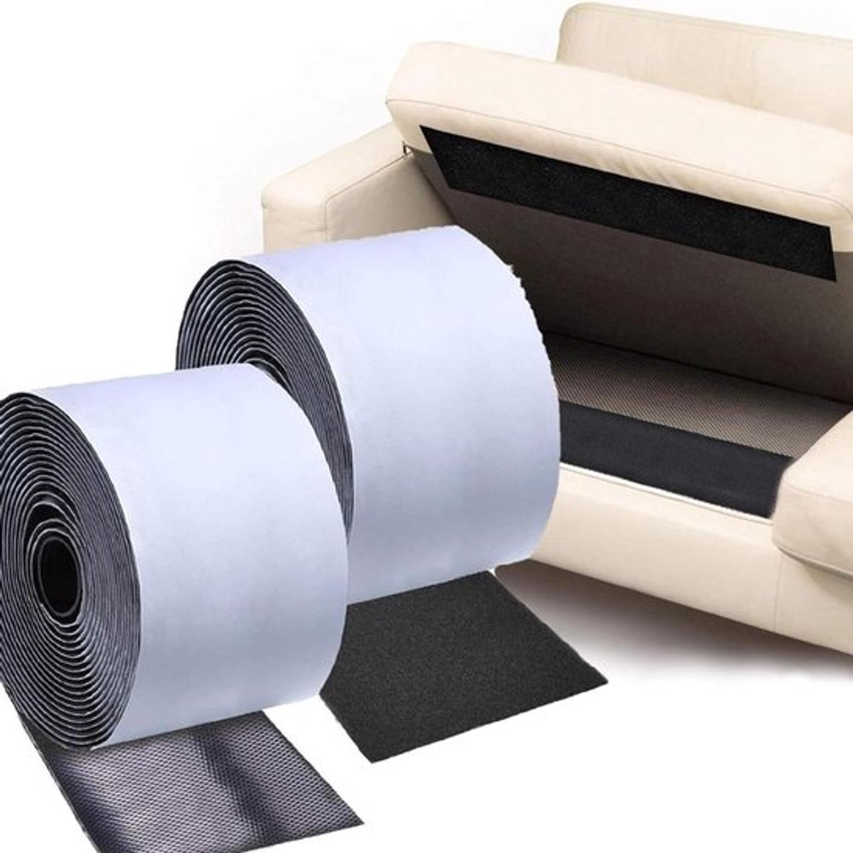 Zelfklevende Haak en Lus Tape met Sticky Pads - Bevestiging voor Diverse Toepassingen (11CM×3M)