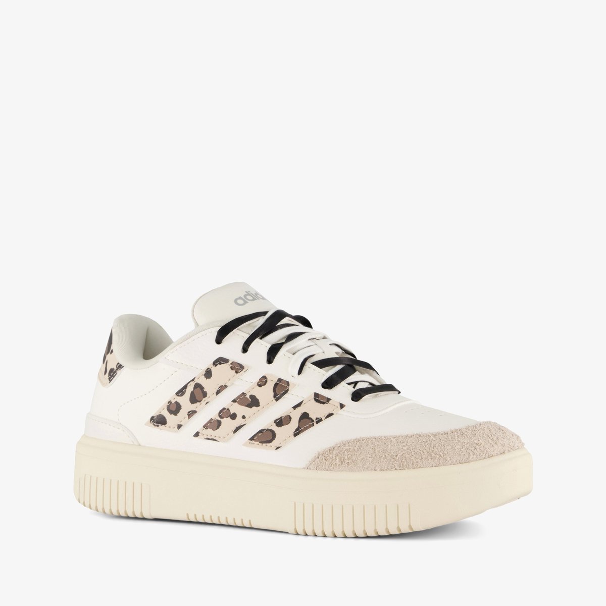 Adidas Courtblock Bold dames sneakers – Uitneembare zool Beige