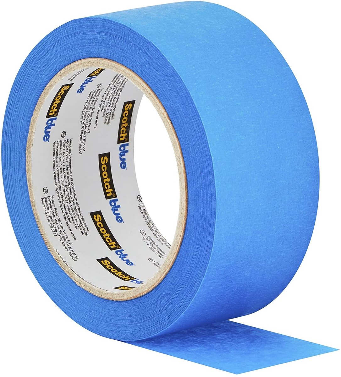 SnelShoppen - Premium Schilderkap 48 mm x 41 m, Universeel Afplakband, 4 Rollen, Crêpeband voor Schilderen, Lakken, Renoveren en Decoratie