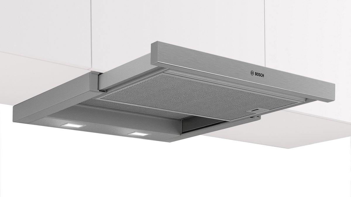 Bosch DFL064W54 afzuigkap Semi-inbouw (uittrekbaar) Metallic, Zilver 394 m³/uur