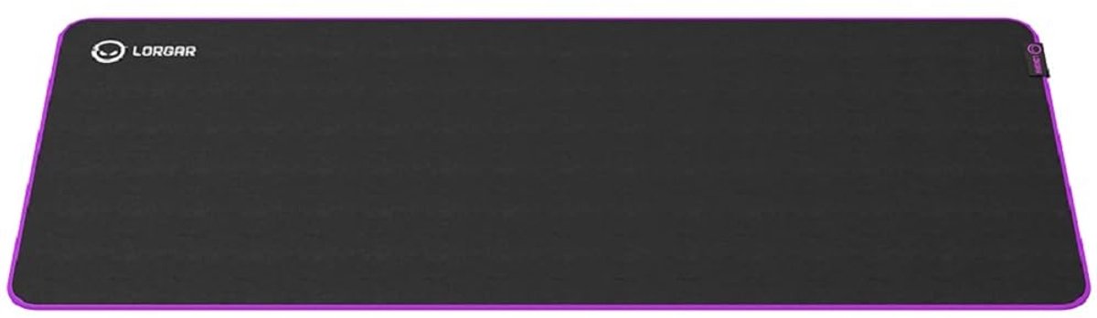 SnelShoppen - LORGAR Muismat Hoog-Snelheid 900 mm x 360 mm x 3 mm - Zwarte Gaming Muismat voor PC en Laptop - Perfect voor Gamers en Kantoor
