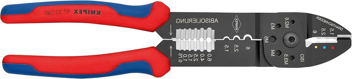 Krimptang - Tang - Kabels Bewerken - Met Draadgat - 240 mm - Zwart