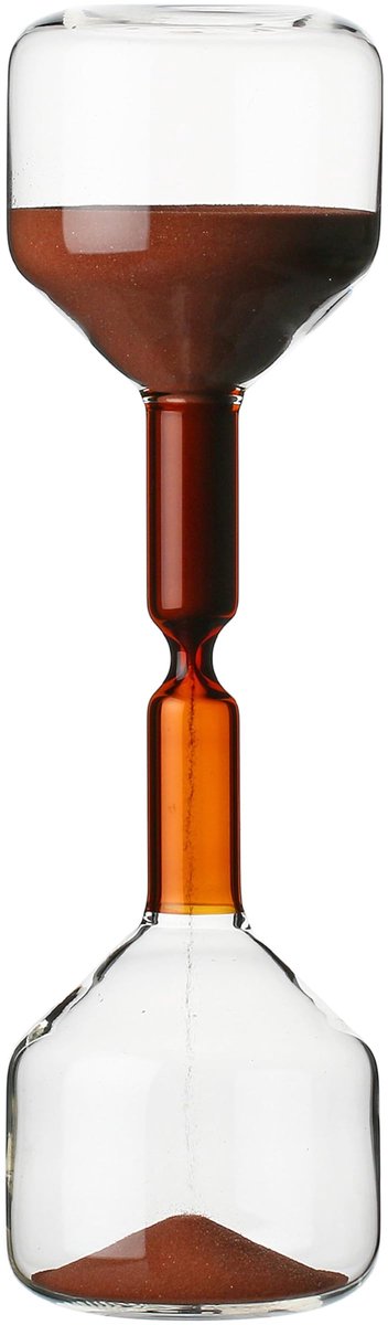 SnelShoppen - THUN Vierkante Zandloper L Sscendo - Decoratieve Tijdmeter van Glas - Perfect voor Thuis, Kantoor, Tuin, Feest en Kinderen - Elegant Des