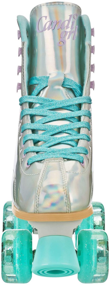 SnelShoppen Kleurrijke Freestyle Rolschaatsen Artistieke Quad Rolschaatsen Hologram/ voor Jongeren en Volwassenen Comfortabel en On